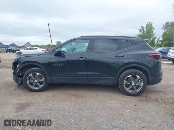 2024 Chevrolet Blazer LT with VIN 3GNKBCR47RS180004, listed as a IAAI auction lot 42343512 with 19,347 mi miles and . Bid and sale history available at DreamBid. Image 14.