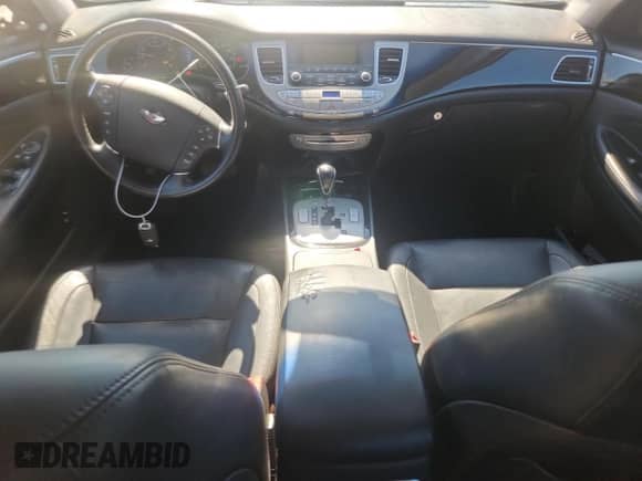2013 Hyundai Genesis 3.8L with VIN KMHGC4DD2DU209860, listed as a Copart auction lot 85599405 with 109,943 mi miles and Salvage title. Bid and sale history available at DreamBid. Image 8.