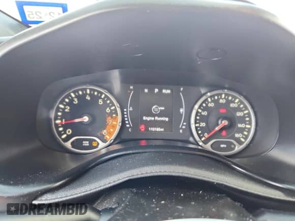 2018 Jeep Renegade Altitude with VIN ZACCJABB5JPJ18889, listed as a Copart auction lot 89709015 with 110,186 mi miles and Clean title. Bid and sale history available at DreamBid. Image 9.