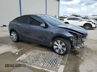 2023 Tesla Model Y Long Range with VIN 7SAYGDEE1PA037239, listed as a Copart auction lot 70478034 with Not provided miles and Salvage title. Bid and sale history available at DreamBid. Image 4.