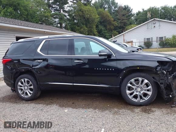 2018 Chevrolet Traverse Premier with VIN 1GNEVJKW4JJ256773, listed as a IAAI auction lot 43053281 with 116,244 mi miles and . Bid and sale history available at DreamBid. Image 14.