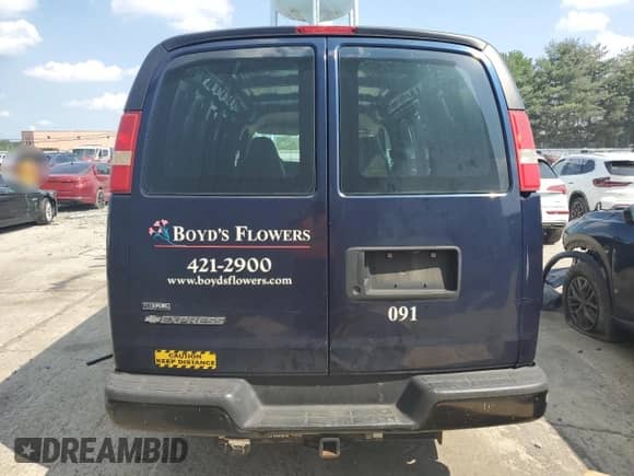 2009 Chevrolet Express Cargo с VIN 1GCFG154991160375, выставлен на аукционе Copart как лот 62697235 с пробегом 212 105 миль миль и Списание • Salvage title. История ставок и продаж доступна на DreamBid. Изображение 6.