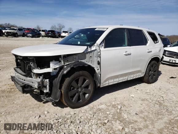 2023 Honda Pilot Sport with VIN 5FNYG1H31PB048444, listed as a Copart auction lot 49665304 with 7,586 mi miles and Non repairable. Bid and sale history available at DreamBid. Image 1.