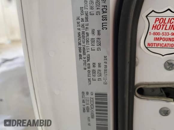 2020 Chrysler 300 Limited с VIN 2C3CCAEGXLH102880, выставлен на аукционе Copart как лот 60870755 с пробегом 69 458 миль миль и Списание • Salvage title. История ставок и продаж доступна на DreamBid. Изображение 12.