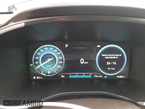 2021 Hyundai Santa Fe Limited with VIN KM8S5DA1XMU009419, listed as a Copart auction lot 85748255 with 91,680 mi miles and Clean title. Bid and sale history available at DreamBid. Image 9.