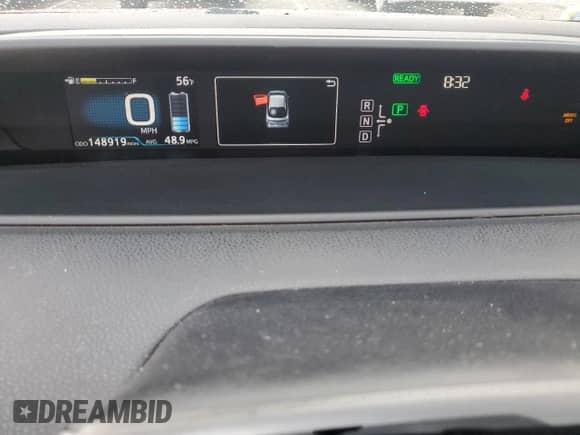 2016 Toyota Prius Two with VIN JTDKBRFU7G3513451, listed as a Copart auction lot 47981905 with 148,919 mi miles and Salvage title. Bid and sale history available at DreamBid. Image 9.