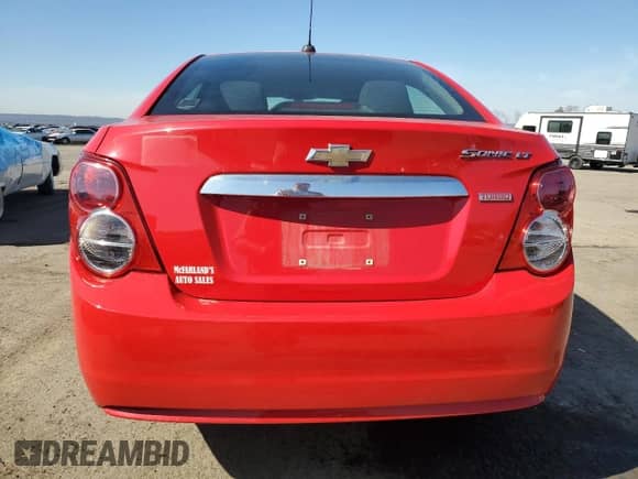 2016 Chevrolet Sonic LT with VIN 1G1JC5SB2G4131496, listed as a Copart auction lot 49766805 with 116,183 mi miles and Salvage title. Bid and sale history available at DreamBid. Image 6.
