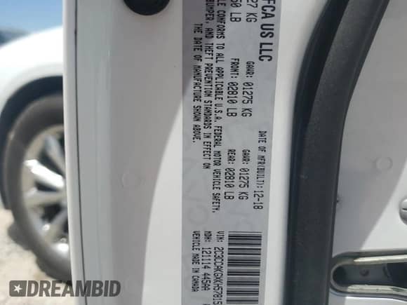 2019 Chrysler 300 Limited с VIN 2C3CCAKGXKH578159, выставлен на аукционе Copart как лот 66509835 с пробегом 60 098 миль миль и Списание • Salvage title. История ставок и продаж доступна на DreamBid. Изображение 13.