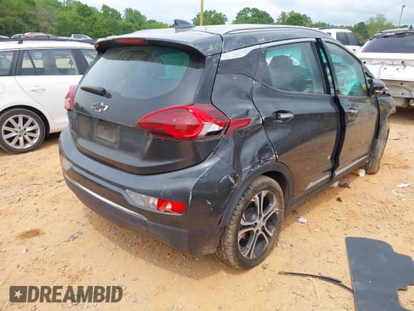 2020 Chevrolet Bolt EV Premier with VIN 1G1FZ6S08L4119923, listed as a IAAI auction lot 42016086 with Not provided miles and . Bid and sale history available at DreamBid. Image 4.