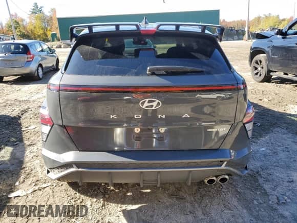2024 Hyundai Kona N Line с VIN KM8HACA30RU103432, выставлен на аукционе Copart как лот 74063904 с пробегом 7 506 миль миль и Списание • Salvage title. История ставок и продаж доступна на DreamBid. Изображение 6.