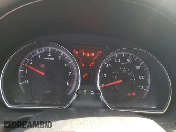 2014 Nissan Note SV with VIN 3N1CE2CP0EL385849, listed as a Copart auction lot 80657425 with 74,808 mi miles and Salvage title. Bid and sale history available at DreamBid. Image 9.
