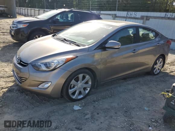 2013 Hyundai Elantra GLS with VIN 5NPDH4AE2DH335460, listed as a Copart auction lot 85127435 with 76,018 mi miles and Salvage title. Bid and sale history available at DreamBid. Image 1.