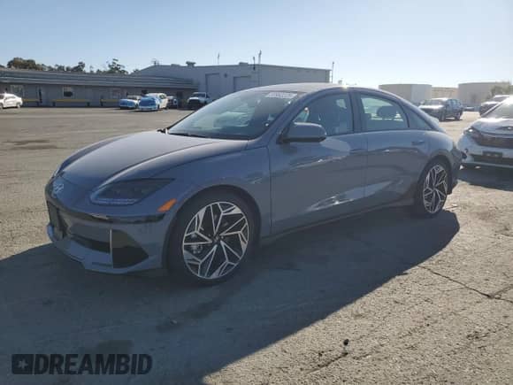 2025 Hyundai Ioniq 6 Limited with VIN KMHM54AA4SA091915, listed as a Copart auction lot 83982225 with 8,097 mi miles and Salvage title. Bid and sale history available at DreamBid. Image 1.