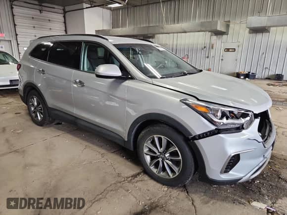 2017 Hyundai Santa Fe SE with VIN KM8SMDHF7HU171955, listed as a Copart auction lot 80215675 with 96,533 mi miles and Clean title. Bid and sale history available at DreamBid. Image 4.