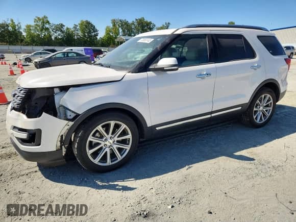2017 Ford Explorer Limited z VIN 1FM5K7F83HGB80465, wystawiony jako Copart lot #70853145 z przebiegiem 94 406 mil mil oraz Szkoda całkowita • Salvage title. Historia ofert i sprzedaży dostępna na DreamBid. Obrazek 1.