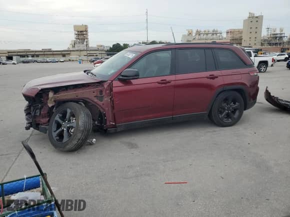 2023 Jeep Grand Cherokee Altitude with VIN 1C4RJGAG9PC511787, listed as a Copart auction lot 65262715 with 15,821 mi miles and Salvage title. Bid and sale history available at DreamBid. Image 1.