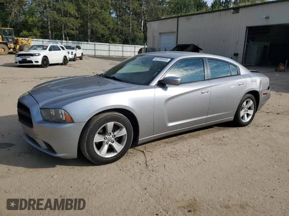 2014 Dodge Charger SE with VIN 2C3CDXBG0EH168331, listed as a Copart auction lot 82185545 with 119,596 mi miles and Salvage title. Bid and sale history available at DreamBid. Image 1.