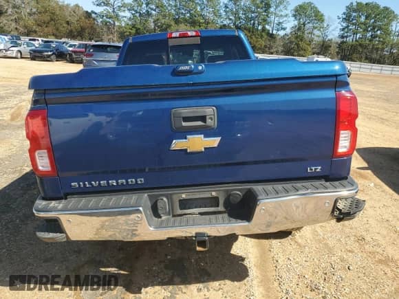 2016 Chevrolet Silverado 1500 LTZ with VIN 1GCVKSEC3GZ100906, listed as a Copart auction lot 46247165 with 193,501 mi miles and Salvage title. Bid and sale history available at DreamBid. Image 6.