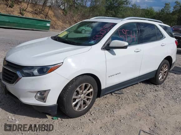 2019 Chevrolet Equinox LT with VIN 2GNAXUEVXK6172677, listed as a IAAI auction lot 43005954 with 58,099 mi miles and . Bid and sale history available at DreamBid. Image 2.