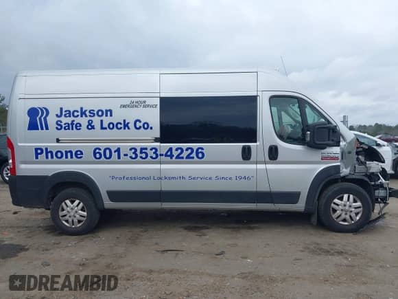 2021 Ram ProMaster z VIN 3C6ERVDG6ME500703, wystawiony jako IAAI lot #41428518 z przebiegiem 70 746 mil mil oraz . Historia ofert i sprzedaży dostępna na DreamBid. Obrazek 14.