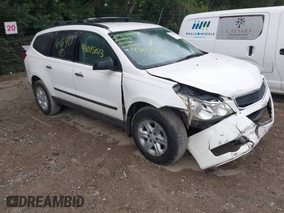 2012 Chevrolet Traverse LS с VIN 1GNKVFED0CJ161690, выставлен на аукционе IAAI как лот 43095073 с пробегом 163 493 миль миль и . История ставок и продаж доступна на DreamBid. Изображение 1.