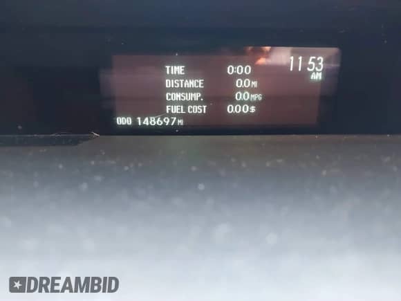 2012 Toyota Prius One with VIN JTDKN3DU8C1581447, listed as a IAAI auction lot 41688587 with 148,697 mi miles and . Bid and sale history available at DreamBid. Image 7.