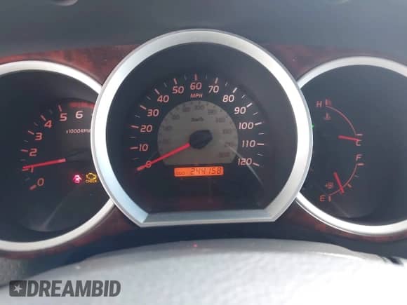 2005 Toyota Tacoma PreRunner with VIN 3TMJU62N05M001674, listed as a IAAI auction lot 42589081 with 244,158 mi miles and . Bid and sale history available at DreamBid. Image 7.
