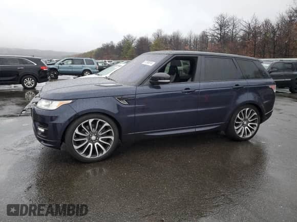 2016 Land Rover Range Rover Sport Autobiography with VIN SALWV2EF9GA590829, listed as a Copart auction lot 83398914 with 106,258 mi miles and Salvage title. Bid and sale history available at DreamBid. Image 1.