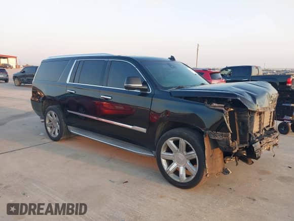 2015 Cadillac Escalade ESV Luxury с VIN 1GYS3SKJ7FR598328, выставлен на аукционе IAAI как лот 43218869 с пробегом 85 879 миль миль и . История ставок и продаж доступна на DreamBid. Изображение 1.