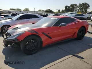 2014 Chevrolet Corvette Z51 3LT with VIN 1G1YM2D75E5132166, listed as a Copart auction lot 64296125 with 52,112 mi miles and Salvage title. Bid and sale history available at DreamBid. Image 1.