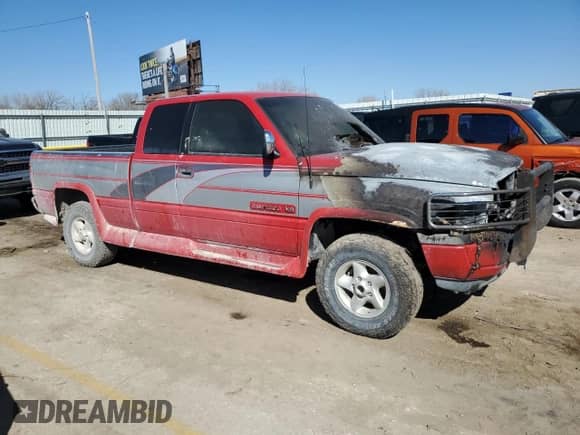 1997 Dodge 1500 with VIN 3B7HF13Z9VG751750, listed as a Copart auction lot 48537545 with Not provided miles and Salvage title. Bid and sale history available at DreamBid. Image 4.
