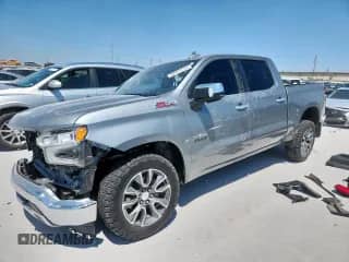 2024 Chevrolet Silverado 1500 LTZ with VIN 2GCUDGED1R1141588, listed as a Copart auction lot 68969715 with 37,259 mi miles and Salvage title. Bid and sale history available at DreamBid. Image 1.
