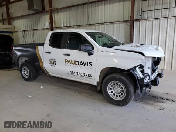 2020 Chevrolet Silverado 1500 Work Truck with VIN 1GCRWAEF6LZ283674, listed as a Copart auction lot 69839015 with 120,978 mi miles and Salvage title. Bid and sale history available at DreamBid. Image 4.
