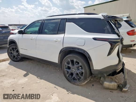 2024 Chevrolet Traverse AWD RS z VIN 1GNEVLKSXRJ141390, wystawiony jako Copart lot #50553935 z przebiegiem 10 805 mil mil oraz Szkoda całkowita • Salvage title. Historia ofert i sprzedaży dostępna na DreamBid. Obrazek 2.
