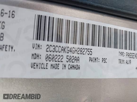 2016 Chrysler 300 C с VIN 2C3CCAKG4GH282755, выставлен на аукционе IAAI как лот 42842699 с пробегом 149 913 миль миль и . История ставок и продаж доступна на DreamBid. Изображение 9.