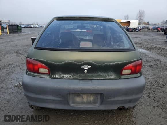 1999 Chevrolet Metro с VIN 2C1MR2268X6701369, выставлен на аукционе Copart как лот 84494354 с пробегом 156 275 миль миль и Списание • Salvage title. История ставок и продаж доступна на DreamBid. Изображение 6.