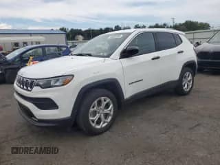 2024 Jeep Compass Sport with VIN 3C4NJDAN9RT126023, listed as a Copart auction lot 68620205 with 22,033 mi miles and Salvage title. Bid and sale history available at DreamBid. Image 1.