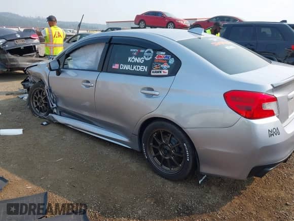 2020 Subaru WRX with VIN JF1VA1A62L9800316, listed as a IAAI auction lot 43133678 with 76,127 mi miles and . Bid and sale history available at DreamBid. Image 3.