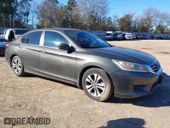2014 Honda Accord LX z VIN 1HGCR2F3XEA263082, wystawiony jako IAAI lot #41208467 z przebiegiem 183 312 mil mil oraz . Historia ofert i sprzedaży dostępna na DreamBid. Obrazek 1.