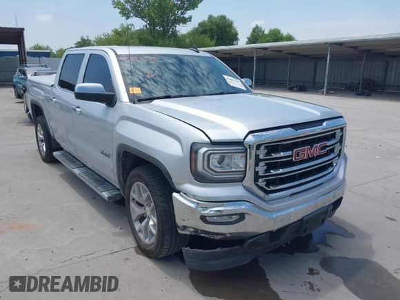 2018 GMC Sierra 1500 SLT z VIN 3GTP1NECXJG347361, wystawiony jako IAAI lot #42897583 z przebiegiem 166 607 mil mil oraz . Historia ofert i sprzedaży dostępna na DreamBid. Obrazek 1.