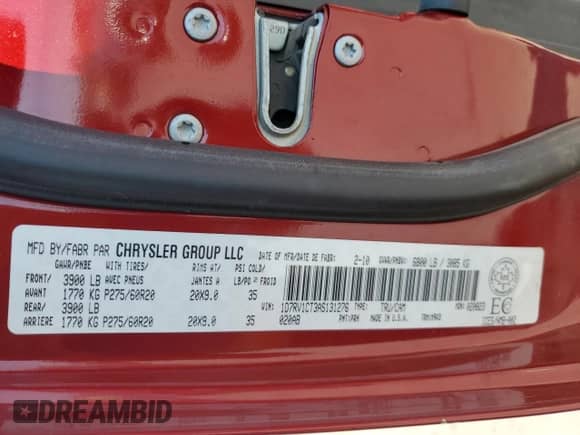 2010 Dodge 1500 Sport с VIN 1D7RV1CT3AS131276, выставлен на аукционе Copart как лот 68367105 с пробегом 143 562 миль миль и Списание • Salvage title. История ставок и продаж доступна на DreamBid. Изображение 13.