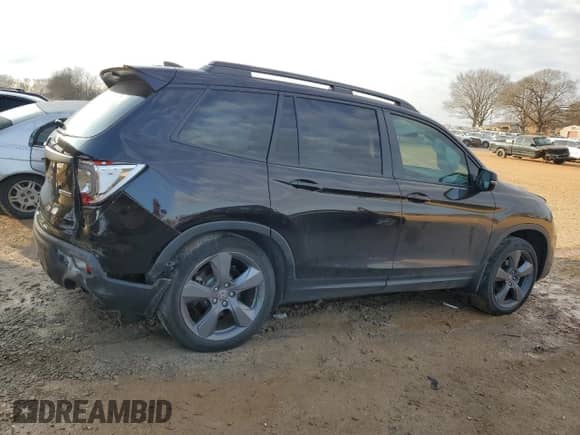 2020 Honda Passport Touring with VIN 5FNYF7H90LB005301, listed as a Copart auction lot 43875415 with 51,667 mi miles and Salvage title. Bid and sale history available at DreamBid. Image 3.
