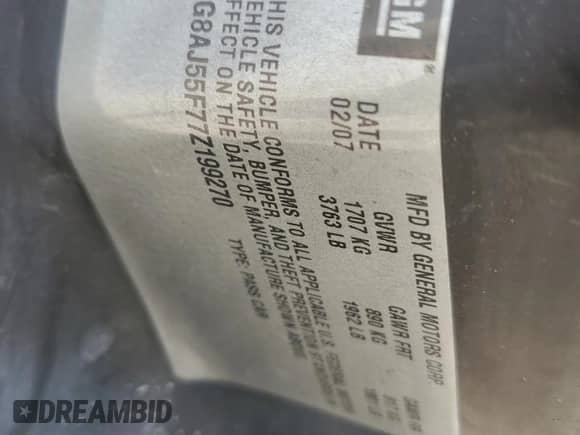 2007 Saturn ION ION 2 с VIN 1G8AJ55F77Z199270, выставлен на аукционе Copart как лот 81422445 с пробегом 100 652 миль миль и Списание • Salvage title. История ставок и продаж доступна на DreamBid. Изображение 12.