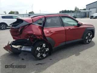 2024 Hyundai Kona SEL с VIN KM8HB3AB2RU134606, выставлен на аукционе Copart как лот 70909954 с пробегом 2 196 миль миль и Списание • Salvage title. История ставок и продаж доступна на DreamBid. Изображение 3.