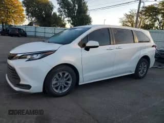 2023 Toyota Sienna LE with VIN 5TDKRKECXPS162707, listed as a Copart auction lot 86710445 with 56,578 mi miles and Salvage title. Bid and sale history available at DreamBid. Image 1.