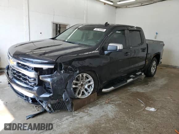 2022 Chevrolet Silverado 1500 LT with VIN 1GCPDDEKXNZ628378, listed as a Copart auction lot 59715305 with 35,817 mi miles and Salvage title. Bid and sale history available at DreamBid. Image 1.