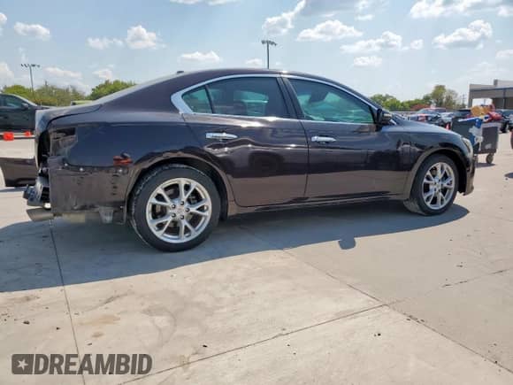 2014 Nissan Maxima S with VIN 1N4AA5AP8EC490578, listed as a Copart auction lot 80883955 with 128,823 mi miles and Salvage title. Bid and sale history available at DreamBid. Image 3.