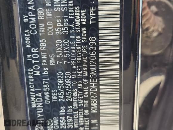2021 Hyundai Palisade Calligraphy z VIN KM8R7DHE3MU206398, wystawiony jako Copart lot #86697975 z przebiegiem 9 842 mil mil oraz Szkoda całkowita • Salvage title. Historia ofert i sprzedaży dostępna na DreamBid. Obrazek 14.