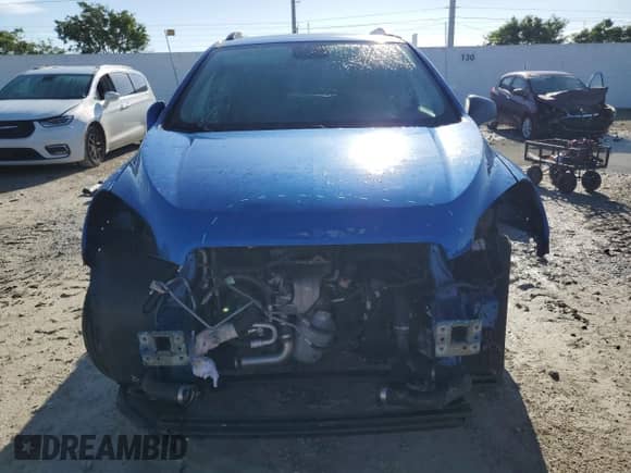 2016 Chevrolet Trax LTZ with VIN KL7CJRSB8GB565458, listed as a Copart auction lot 81086125 with 57,466 mi miles and Salvage title. Bid and sale history available at DreamBid. Image 5.