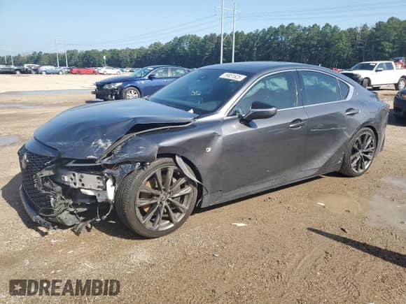 2022 Lexus IS 350 F Sport with VIN JTHGZ1B22N5049718, listed as a Copart auction lot 59851625 with Not provided miles and Salvage title. Bid and sale history available at DreamBid. Image 1.